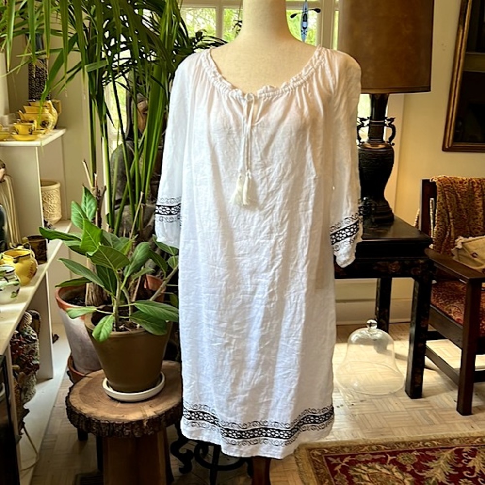 Pure Linen Swim Cover Up
